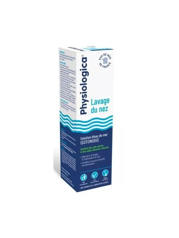 PHYSIOLOGICA - LAVAGE DU NEZ SOLUTION D'EAU DE MER ISOTONIQUE SPAY 100ML
