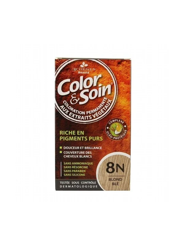 color soin blond ble 8n coloration permanente