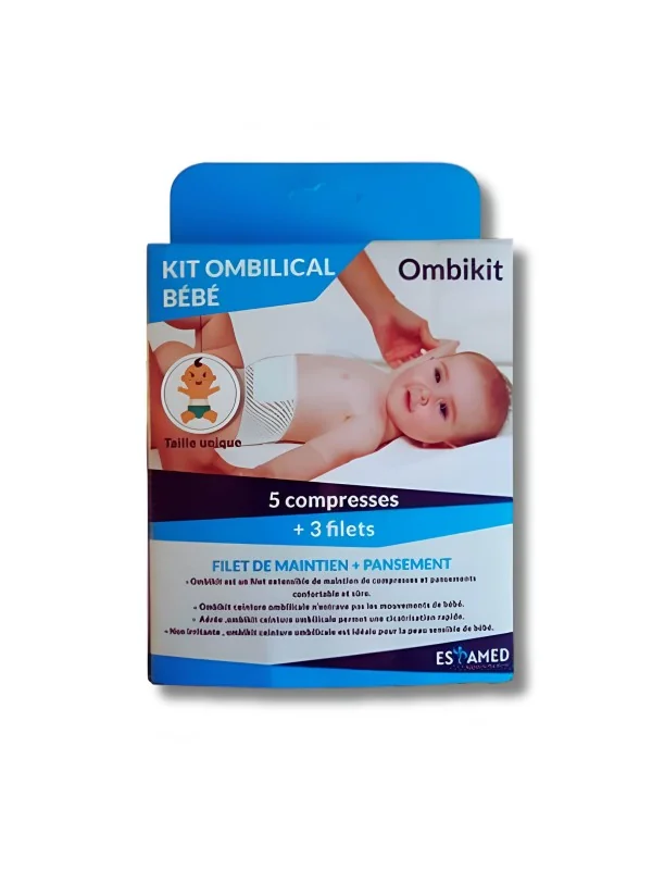 ESPAMED - KIT OMBILICAL BEBE 5 COMPRESSES + 3 FILETS