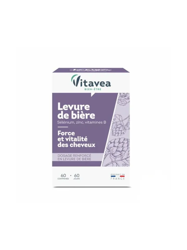 VITAVEA LEVURE DE BIERE+SELENIUM+ZINC 60 COMPRIMES