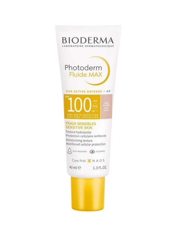 BIODERMA PHOTODERM MAX SPF100 FLUIDE TEINTE TRES CLAIRE 40ML