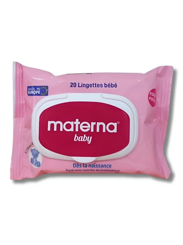 MATERNA BABY - LINGETTES DOUCES ET RESISTANTES 20PIECES