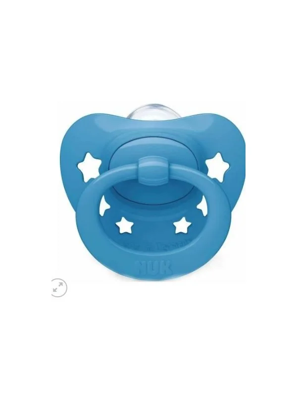 NUK Sucette Signature avec boite Bleu 6-18 Mois