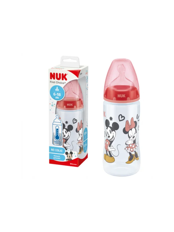 Biberon Mickey - NUK First Choice - 6-18 mois