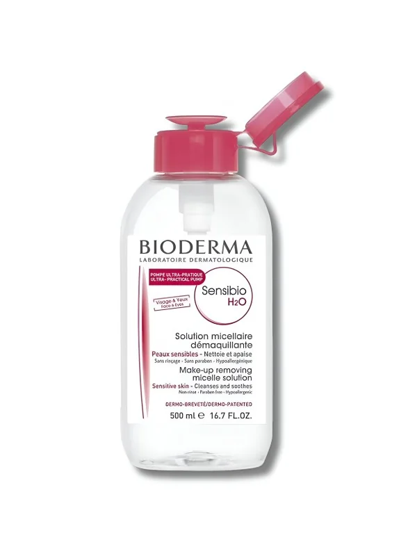 BIODERMA SENSIBIO H2O - EAU MICELLAIRE POMPE INVERSEE 500ML