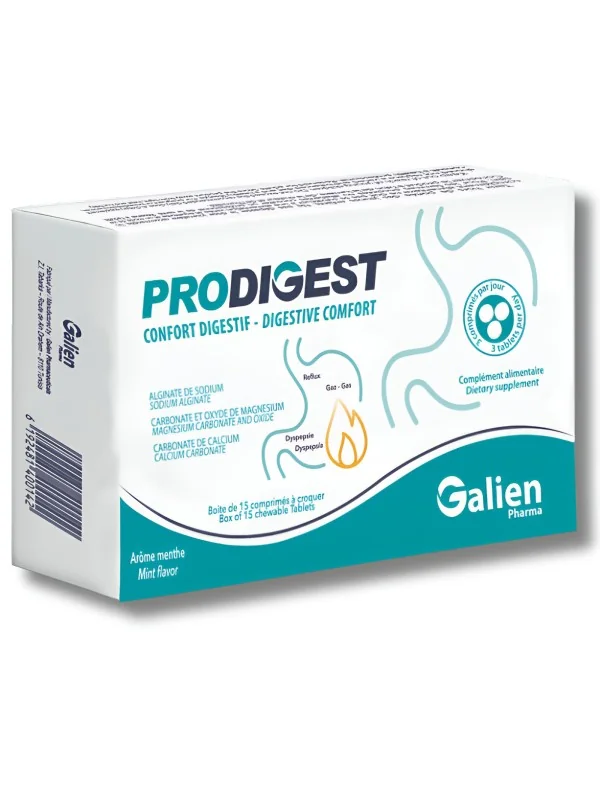 GALIEN PHARMA - PRODIGEST 15 COMPRIMES