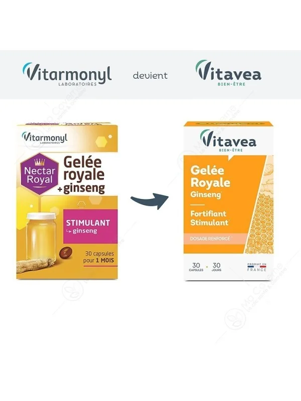 VITAVEA GELEE ROYALE + GINSENG, 30 CAPSULES