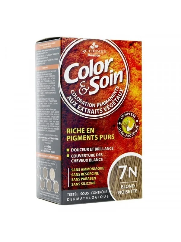 color soin blond noisette 7n coloration permanente