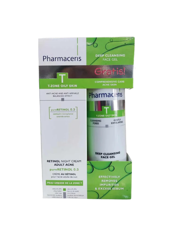 PHARMACERIS T COFFRET RETINOL+GEL NETTOYANT 190ML OFFERT