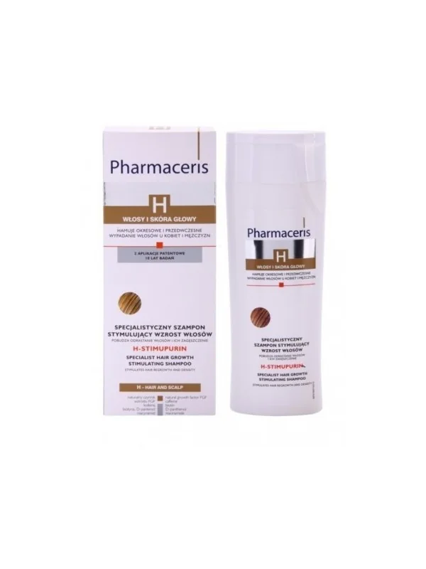 PHARMACERIS H SHAMPOOING ACCÉLÉRATEUR DE POUSSE H-STIMUPURIN 250ML- ANTI CHUTE ET REPOUSSE