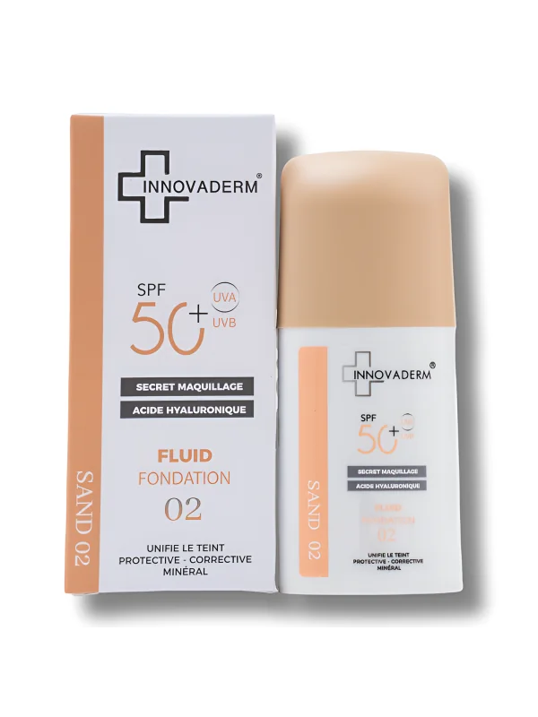 INNOVADERM - FOND DE TEINT MINERAL SPF50+ 02 SAND SPF50+